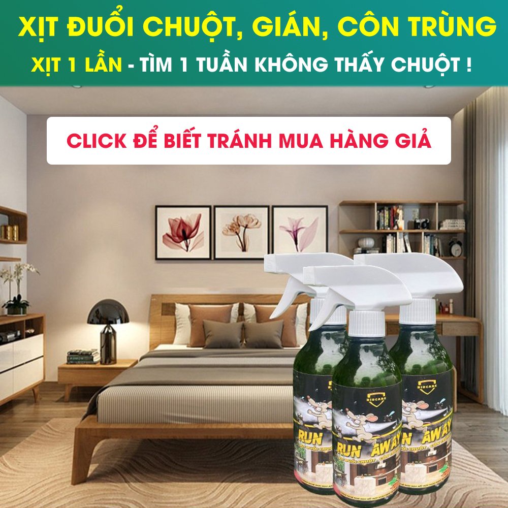 Xịt đuổi chuột - an toàn trẻ nhỏ và mẹ bầu - Xua đuổi chuột, gián chỉ sau 1 lần xịt - Không hiệu quả shop trả lại tiền