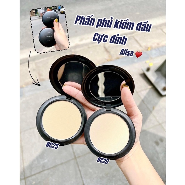 Phấn phủ dạng nén, xịt khóa nền trang điểm MAC - ALISA