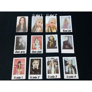 Thẻ ảnh bo góc, pola/instant film, pop-up kit born pink của nhóm nhạc blackpink