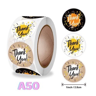 💥 Cuộn 500 stick dán thanks you 2,5cm