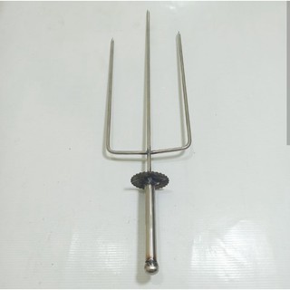 ⭐ xiên inox nướng gà - vịt cho máy nướng, lò quay tự động