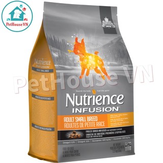 NUTRIENCE INFUSION - Bao 2.27Kg Thức Ăn Hạt Cho Chó Trưởng Thành Giống Nhỏ Vị Gà & Rau Củ Quả Hàng Chính Hãng