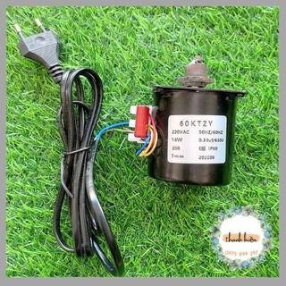 Mô tơ 220v quay gà vịt 60ktyz 14w motor 220v động cơ 220v giảm tốc 220v