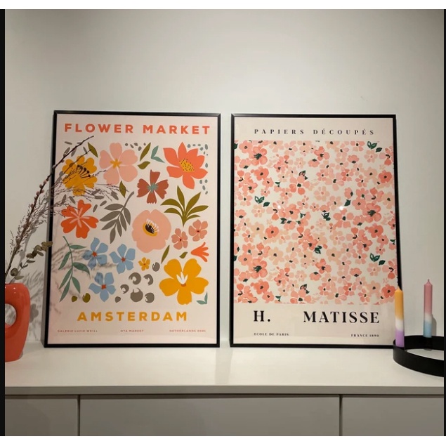 Tranh treo tường, Tranh canvas trang trí, Tranh hoa lá  vintage, Tranh sơn dầu, Tranh decor hiện đại, Tranh son dau 04