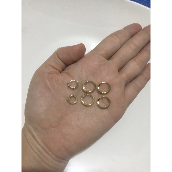 Khuyên tai bạc nữ Venus, bông tai mạ vàng, set khuyên xinh xắn sang trọng đính đá