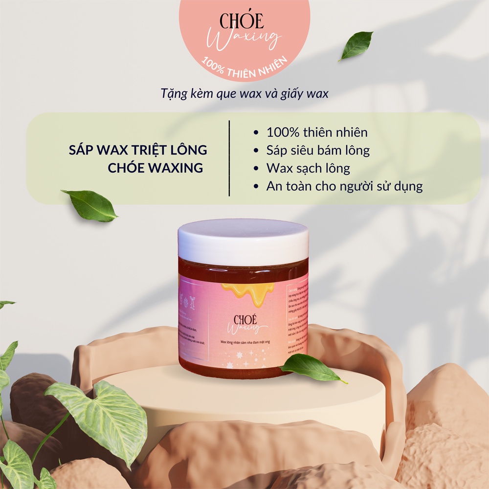 [NHÃN MỚI] Sáp Wax Triệt Lông Mật Ong Nhân Sâm Handmade Chóe Waxing Hủ 350gr ( Tặng Kèm Dụng Cụ Wax) | BigBuy360 - bigbuy360.vn