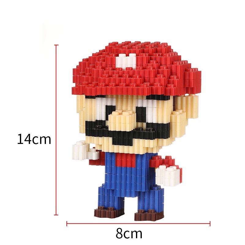 Đồ Chơi Lắp Ráp, Đồ Chơi Lắp Ghép 3D Mario, Lê Gô 3D Hình Mario