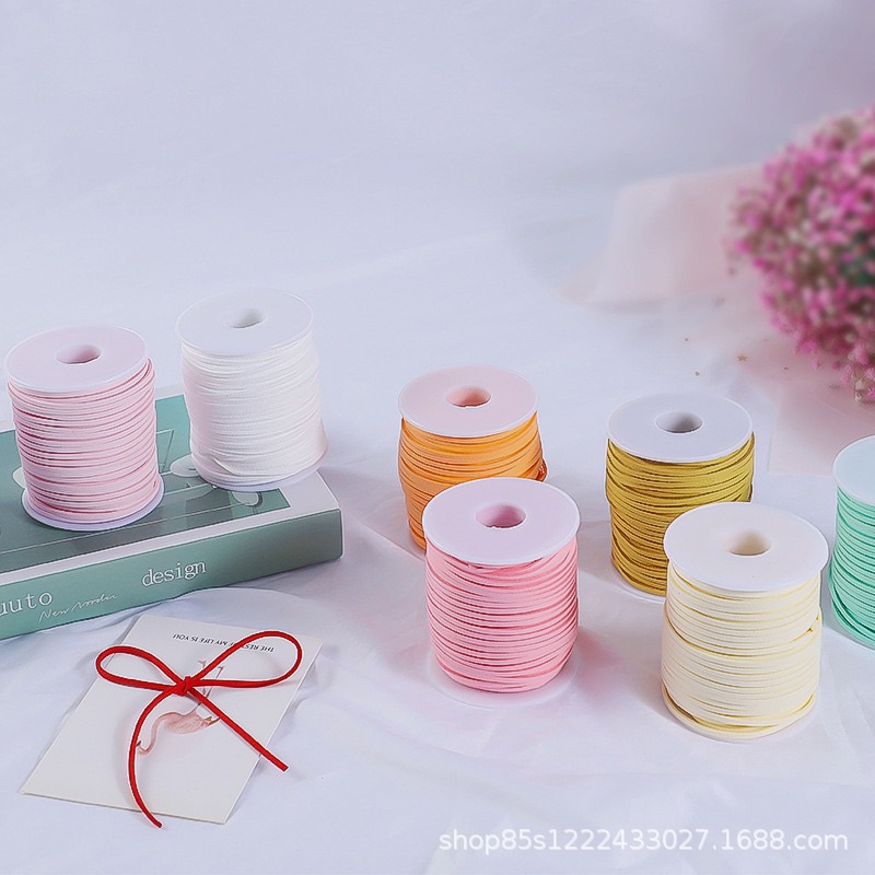 Cuộn Dây Nhung, Da Lộn 3mmx45M, Buộc Hoa, Làm Đồ HandMade, Làm Choker,...