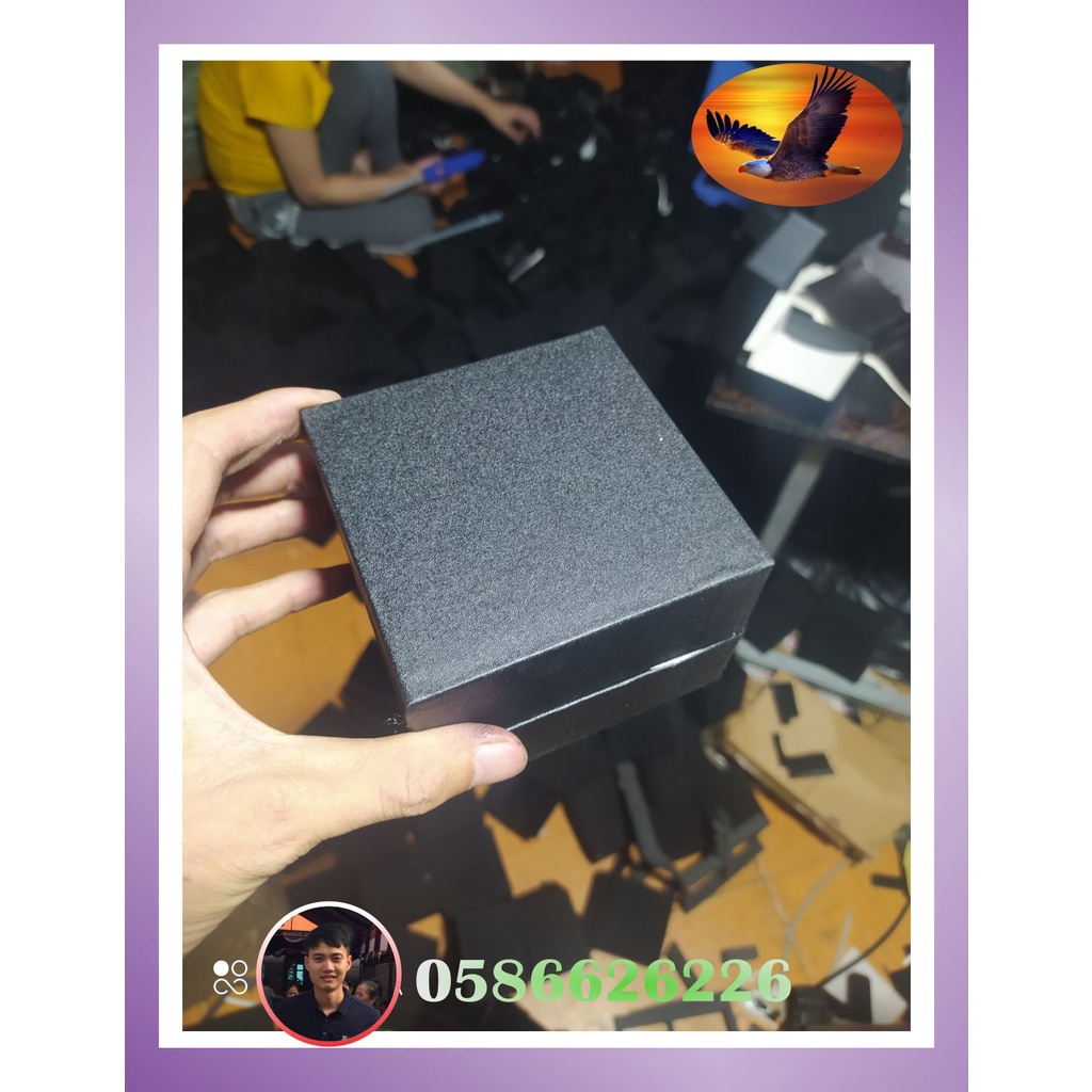 Hộp Đồng Hồ Nhựa đen Giả da siêu đẹp