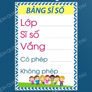Bảng sĩ số lớp