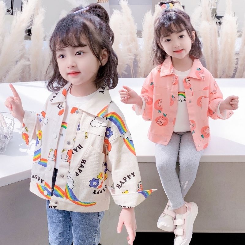 Áo khoác IQ ANGEL denim thời trang dành cho bé gái