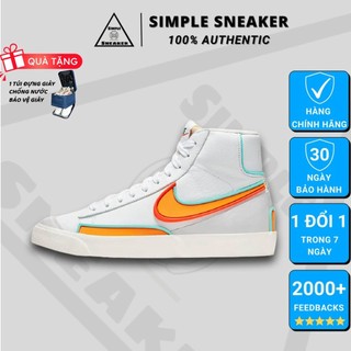 Giày Nike Chính Hãng 💙FREESHIP💙 Nike Mid Blazer Vintage Auth - Giày Nike Cổ Cao Classic Chính Hãng - Simple Sneaker