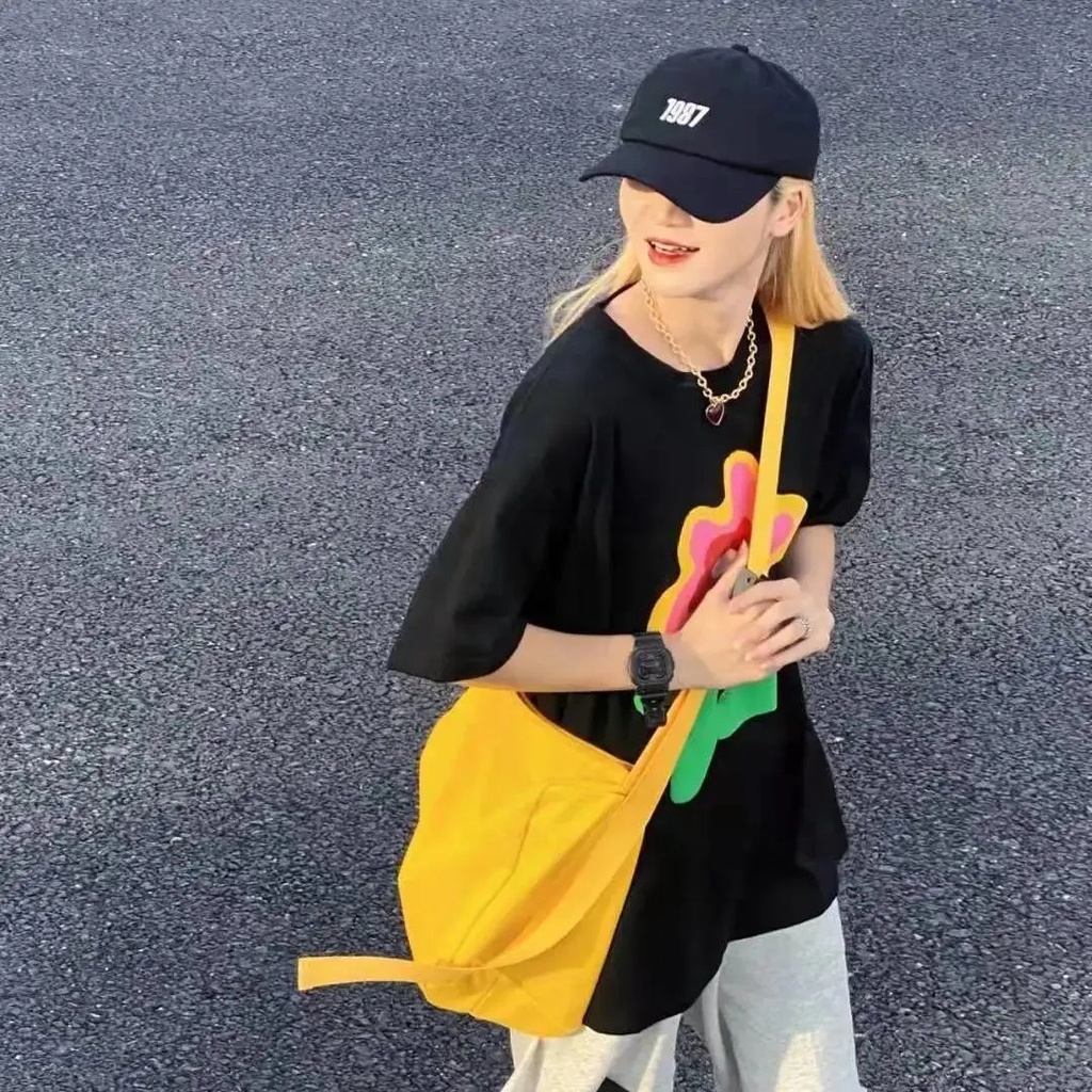 Áo thun NRVP unisex mùa hè dáng suông tay cộc phong cách Hàn Quốc cho nam và nữ