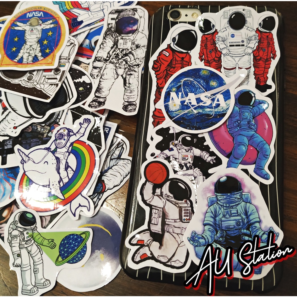 Hình dán sticker VŨ TRỤ NASA chống nước, dán mũ bảo hiểm, dán laptop, dán vali, dán xe, không thấm nước, decal trang trí