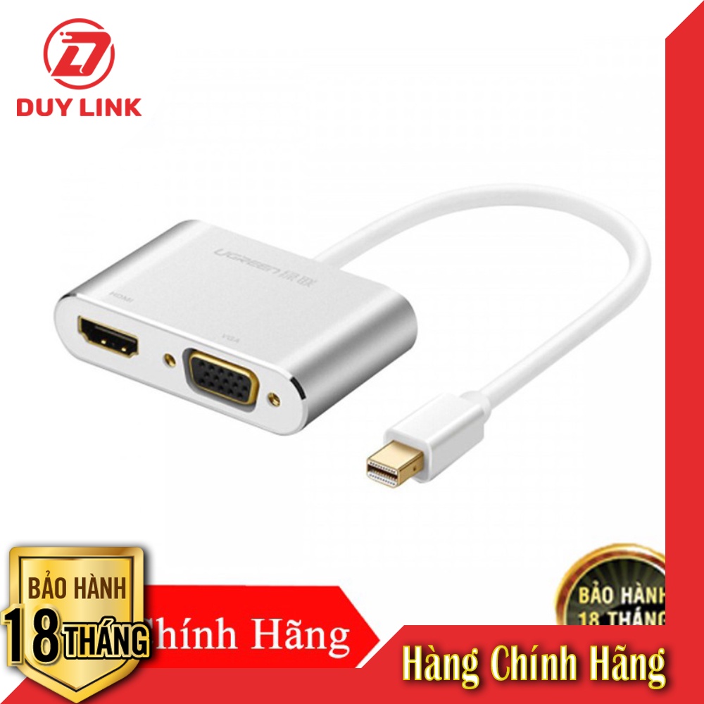 Cổng Chuyển Đổi Mini DisplayPort Sang HDMI/VGA Ugreen 20421 - Hàng Chính Hãng