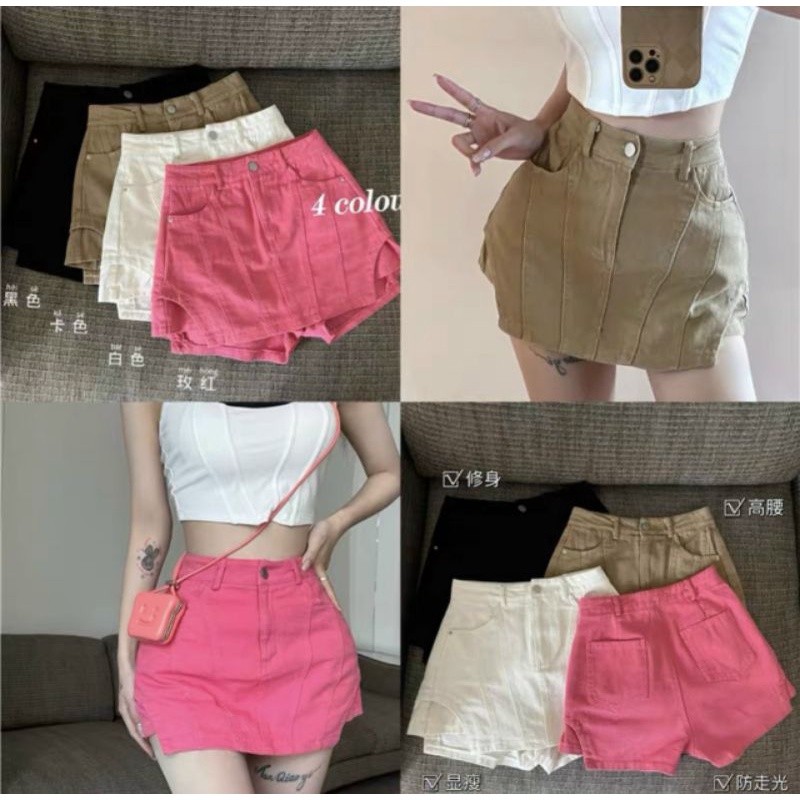 Chân váy kaki vạt bầu dập nổi siêu hot