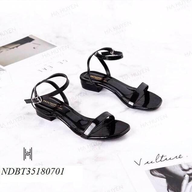 GIÀY SANDAL NỮ HỌC SINH QUAI MẢNH BỆT DA BÓNG