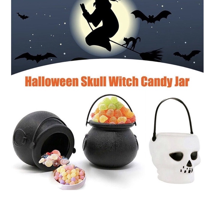 Hũ đựng kẹo  mini 7cm mẫu Halloween 🎃