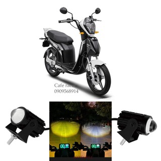 Đèn pha bi cầu trợ sáng xe máy điện xe đạp điện 48v 60v 80v dc 18w