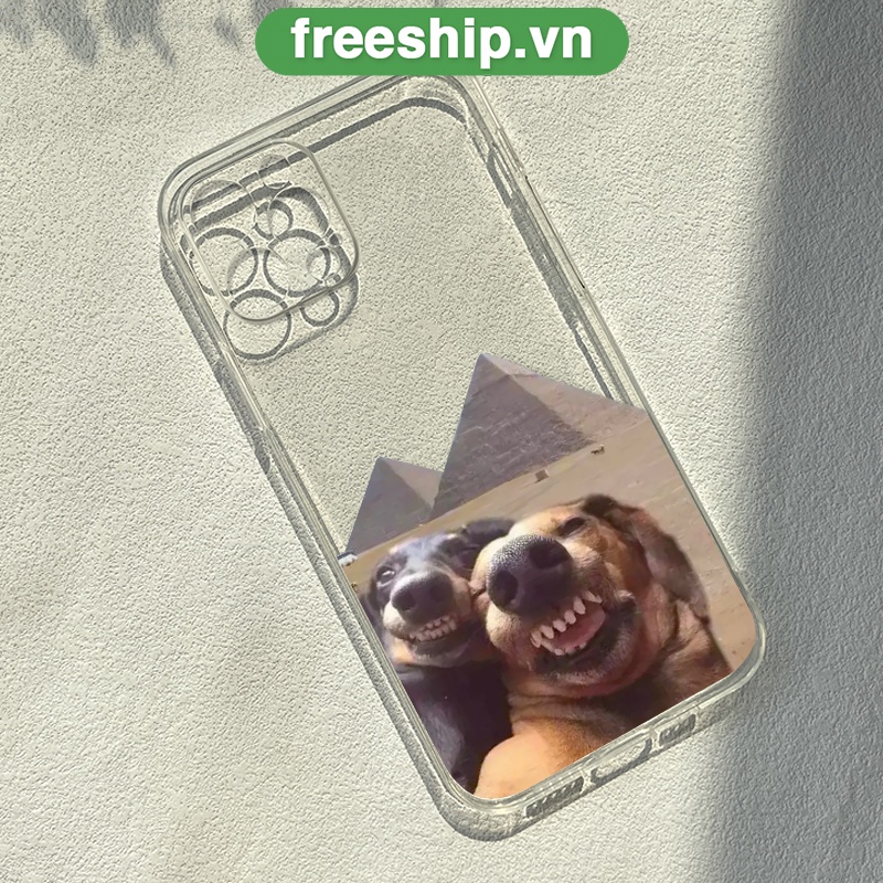 Ốp lưng iphone trong suốt in hình chó hề tháp hy lạp mềm đẹp cho iphone xr/xsmax/6/7/11pro/12promax/x/8/se2020/14/14pro