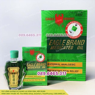 KHO SỈ - Dầu gió xanh Con Ó của Mỹ Eagle Brand Medicated Oil One Dozen