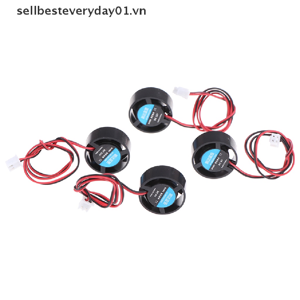 Quạt Tản Nhiệt Tròn Mini 25.5x10mm 5V 9V 12V 24V Cho Đèn LED / Máy Tính