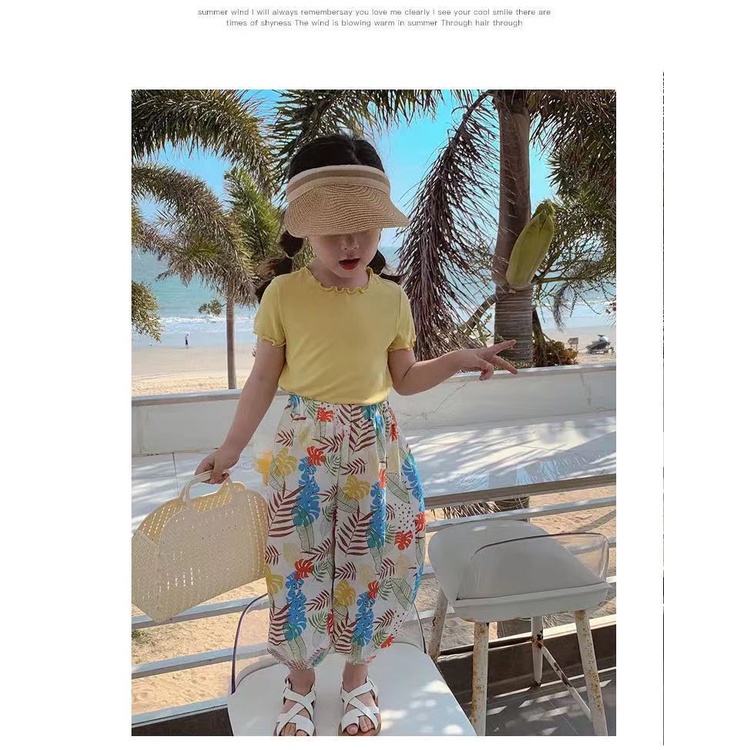 Áo Thun Chiffon Tay Ngắn Thời Trang Xinh Xắn Cho Bé Gái