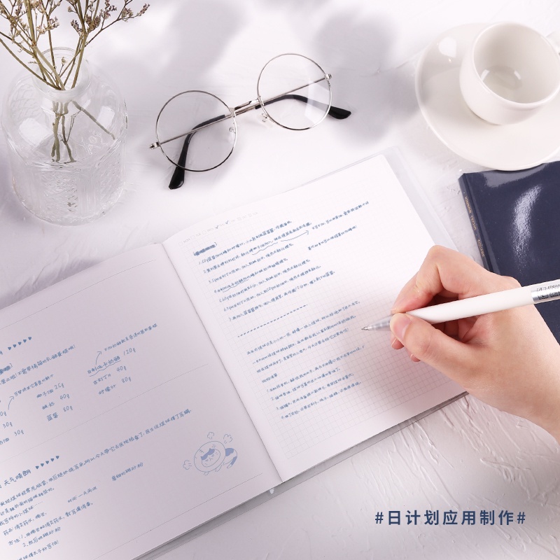 Sổ Tay Ghi Chú Agenda Bìa Da PU Hình Vuông Dễ Thương