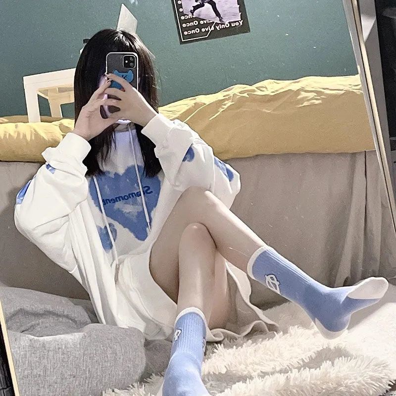 Jiashucheng Áo Khoác Hoodie Mỏng Tay Dài Dáng Rộng Phong Cách Preppy Nhật Bản Kiểu Mới Cho Học Sinh Nữ