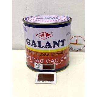 Sơn dầu GALANT màu nâu cánh dán Light Brown 514_0,8L