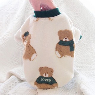 Bộ đồ ngủ pijama in họa tiết dễ thương thời trang cho cún cưng