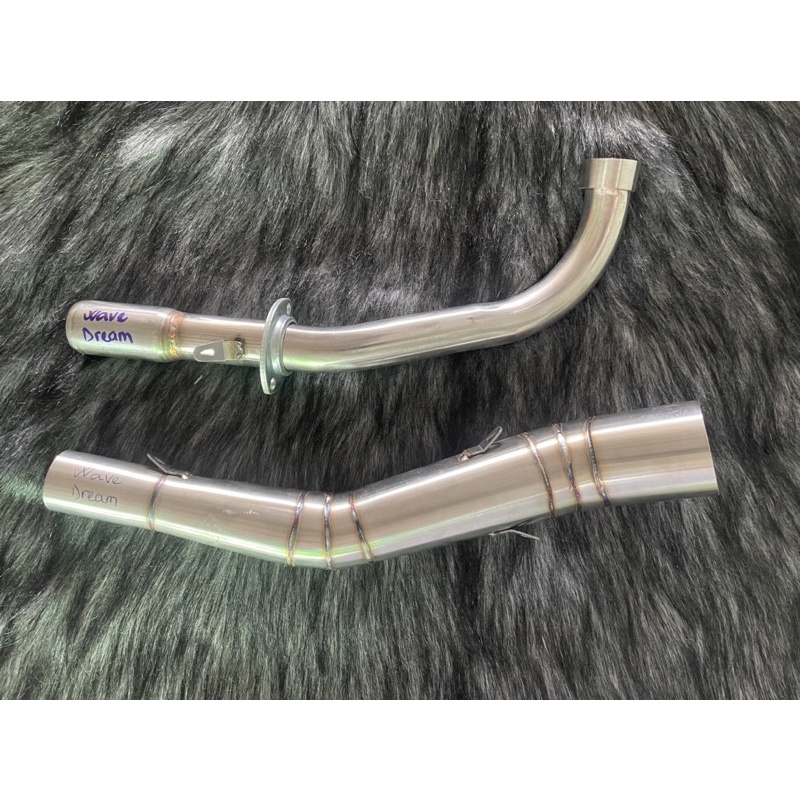 Cổ pô Inox 304 2 khúc họng tăng cho Win/Ex/Si/Dream/Wave