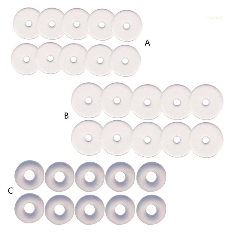 Set 10 Khuyên Xỏ Môi Bằng Silicone Chống Nóng Tiện Dụng