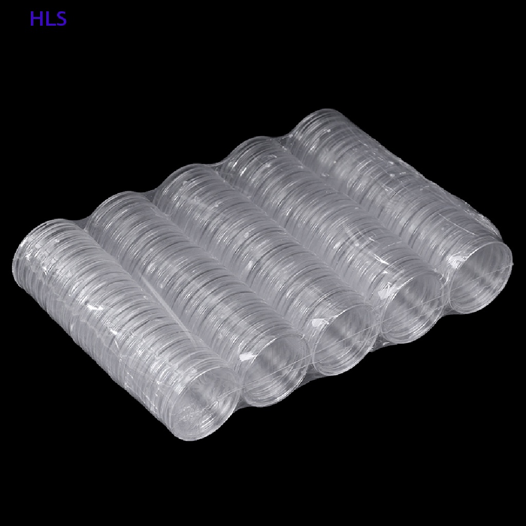 Set 100 Hộp Tròn 27mm Trưng Bày Tiền Xu Tiện Dụng Ốp