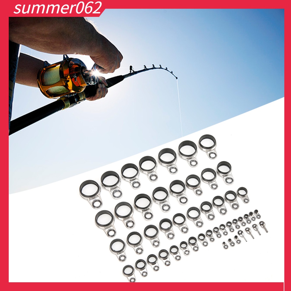 [Hàng Sẵn] 49 trong 1 bộ Đúc đá đa năng Cần câu cá Hướng dẫn Vòng dây Lời khuyên hàng đầu【Summer062】