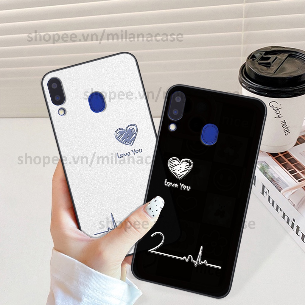 Ốp Samsung M20 / M30 in hình caro trái tim siêu đẹp, siêu nét đầy phong cách cá tính