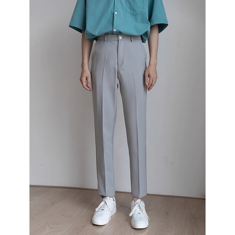 Quần âu nam 98WEAR ống côn cao cấp,quân tây nam vải không nhăn không xù trẻ trung