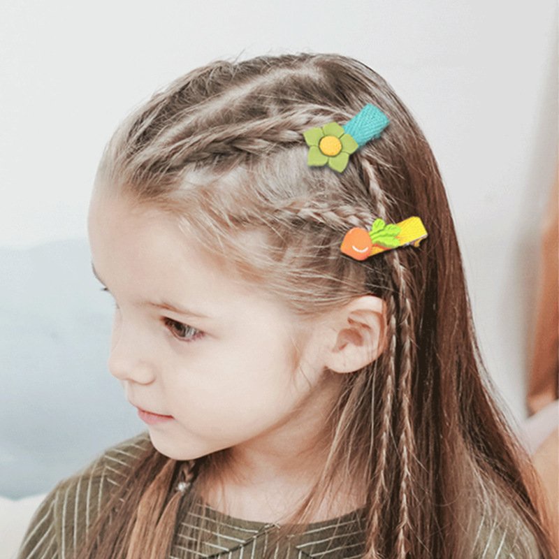 Hộp 20 Kẹp Tóc Hình Trái Cây Dễ Thương Thời Trang Cho Bé Gái-K504