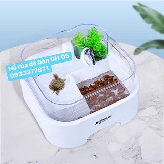 Hồ nuôi rùa chuyên dụng mini để bàn GH 05 size 28x28x17