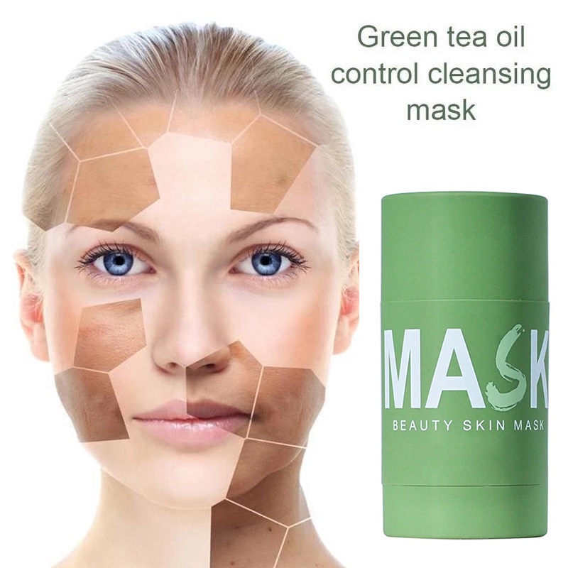 Thanh lăn Trà Xanh Giảm Mụn Kiềm Dầu Green Tea Mask Stick 40g