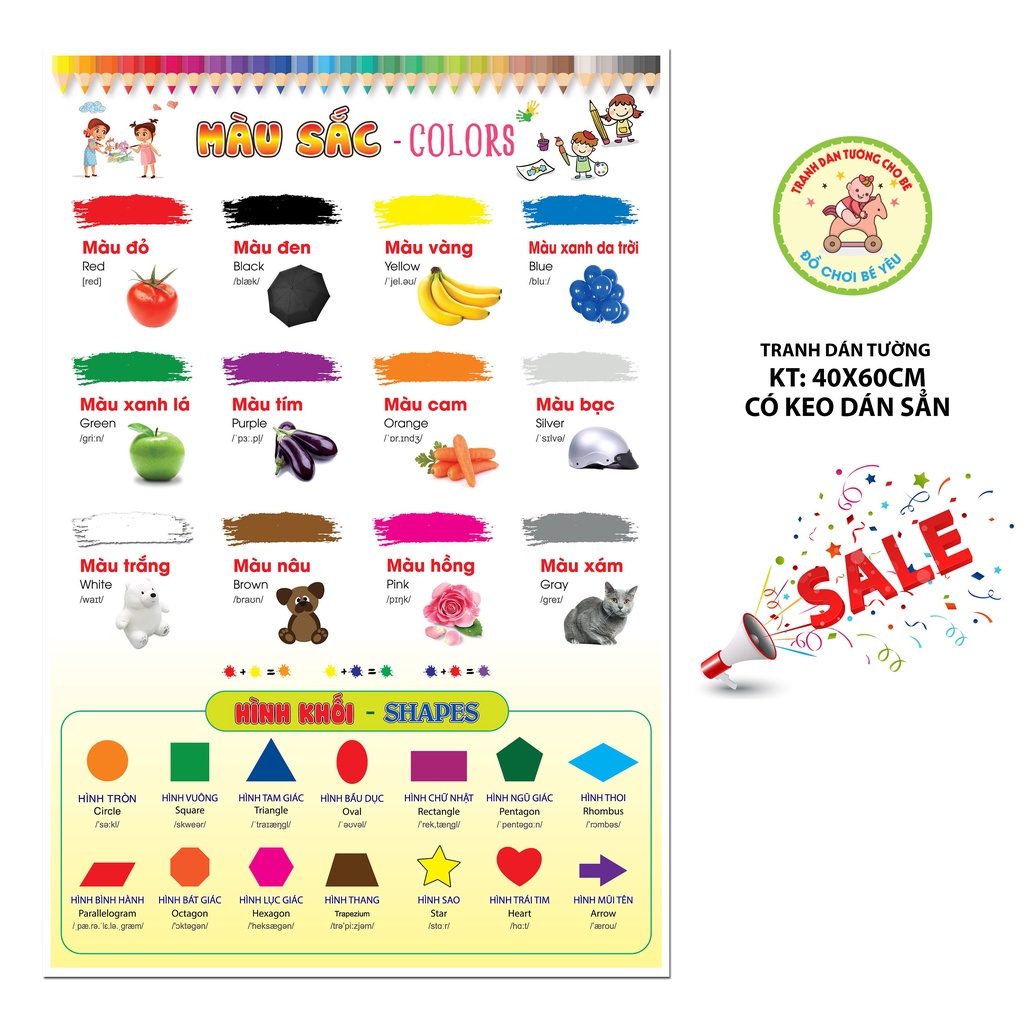 Bảng chữ cái dán tường