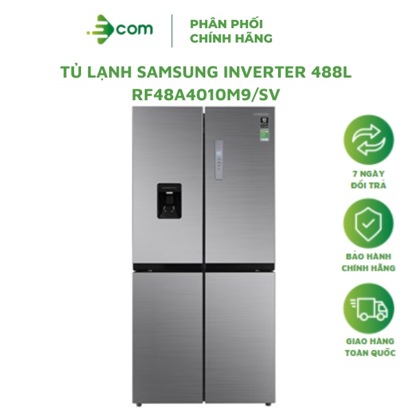 Tủ Lạnh SAMSUNG INVERTER 488L RF48A4010M9/SV - Hàng Chính Hãng, Bảo Hành 24 Tháng
