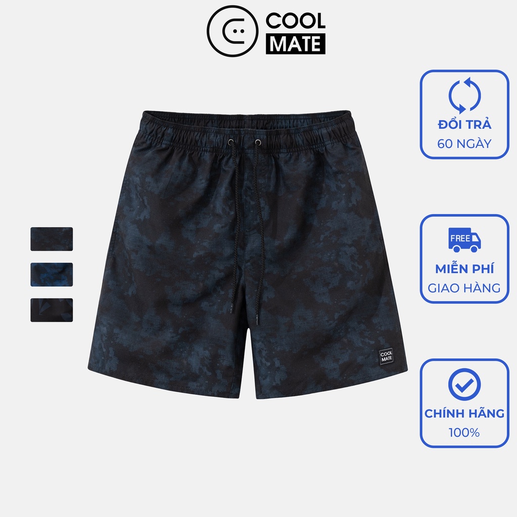 Quần nam Printed Short chống UV (túi sau có khóa) - thương hiệu Coolmate