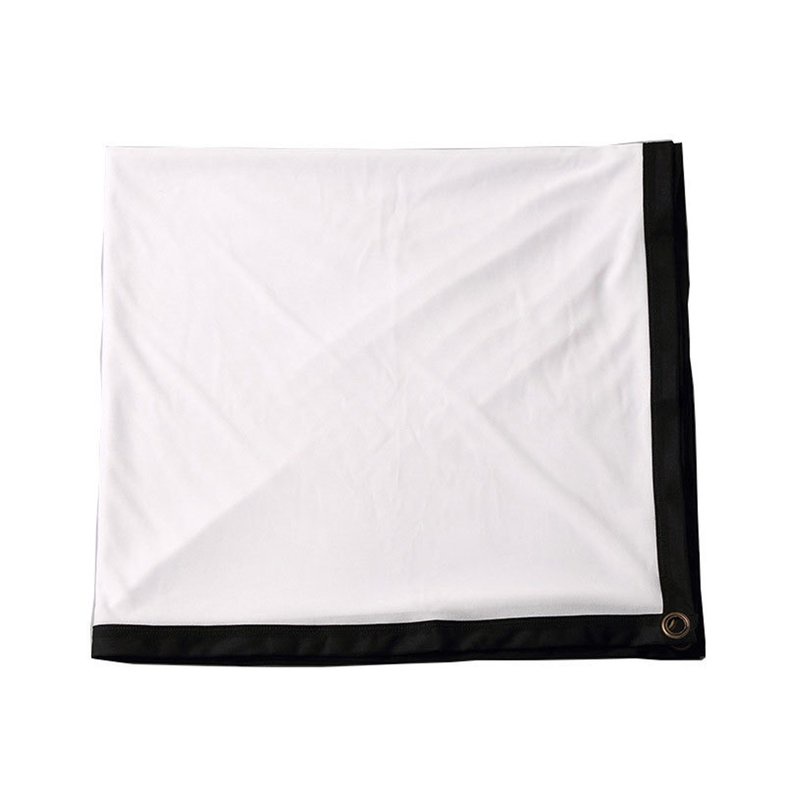 【10.10】 100 Inch Projector Screen Curtains Polyester Folding Portable Soft Curtain