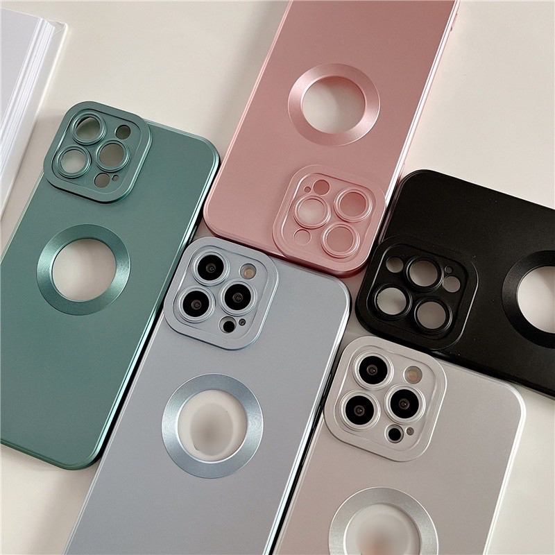 Ốp hở táo nhám cho iphone 6plus/7plus/X/Xsmax/11/11promax/12/12promax/13/13pro/13promax/14/14pro/14plus/14promax