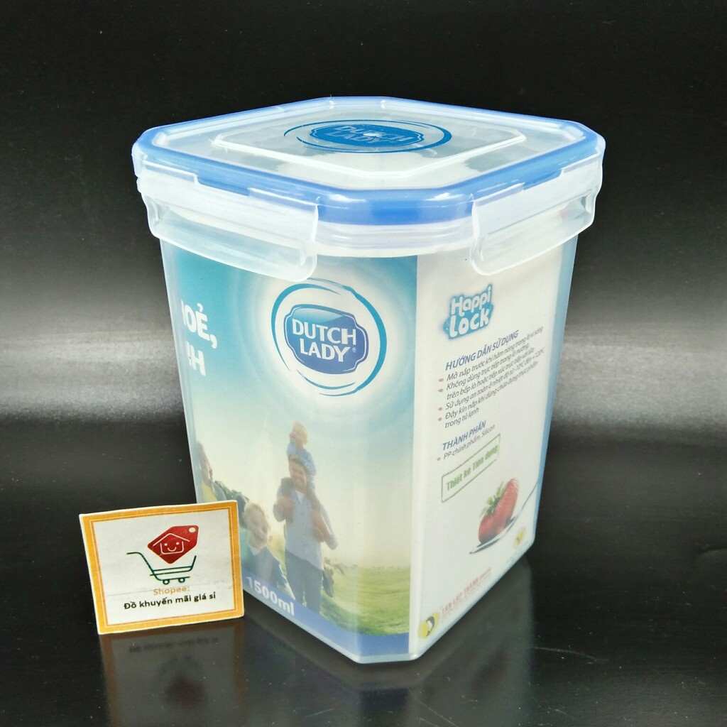 HỘP NHỰA HAPPY LOCK 1500 ML - Hộp nhựa Tân Lập Thành
