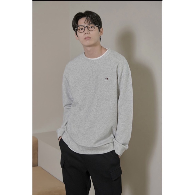 Áo nỉ Sweater Polham Hàn Quốc logo basic
