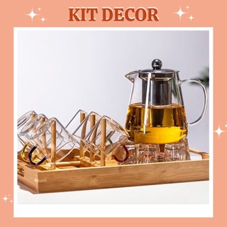 Ấm trà thủy tinh chịu nhiệt lõi lọc inox - ấm trà thủy tinh cao cấp chịu nhiệt, trong suốt