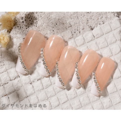 Dây chuyền khoan móng tay Nhật Bản / có thể cắt Dây chuyền trang trí móng tay tự làm bằng tay