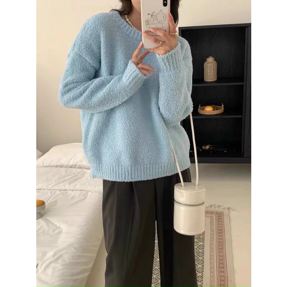 Áo len lông cừu siêu dày dặn gam màu pastel  - OSAA DAILY